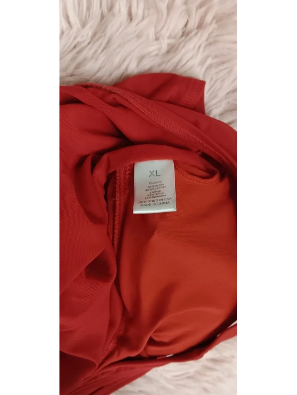 Burnt Orange One Oiece Swim Suit